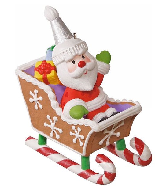 Hallmark Santa's Sweet Ride Sleigh Ornament 1 of 1