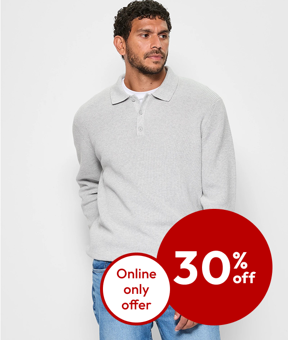 30% off Selected Men's Clothing 30% off Selected Men's Clothing