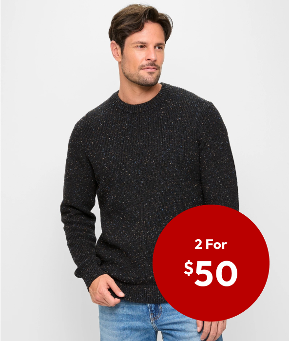 2 for $50 on Men's Knitwear 2 for $50 on Men's Knitwear