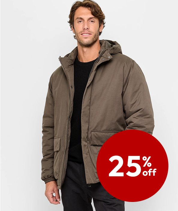 25% off Selected Men's Jackets 25% off Selected Men's Jackets