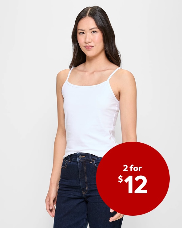 Australian Cotton Cotton/Elastane Cami Australian Cotton Cotton/Elastane Cami