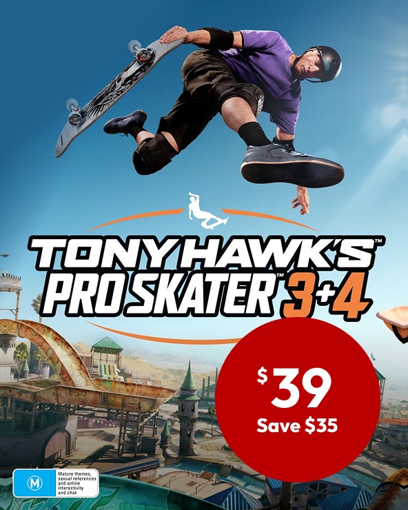 $39 Save $35 Tony Hawk's™ Pro Skater 3 + 4 $39 Save $35 Tony Hawk's™ Pro Skater 3 + 4